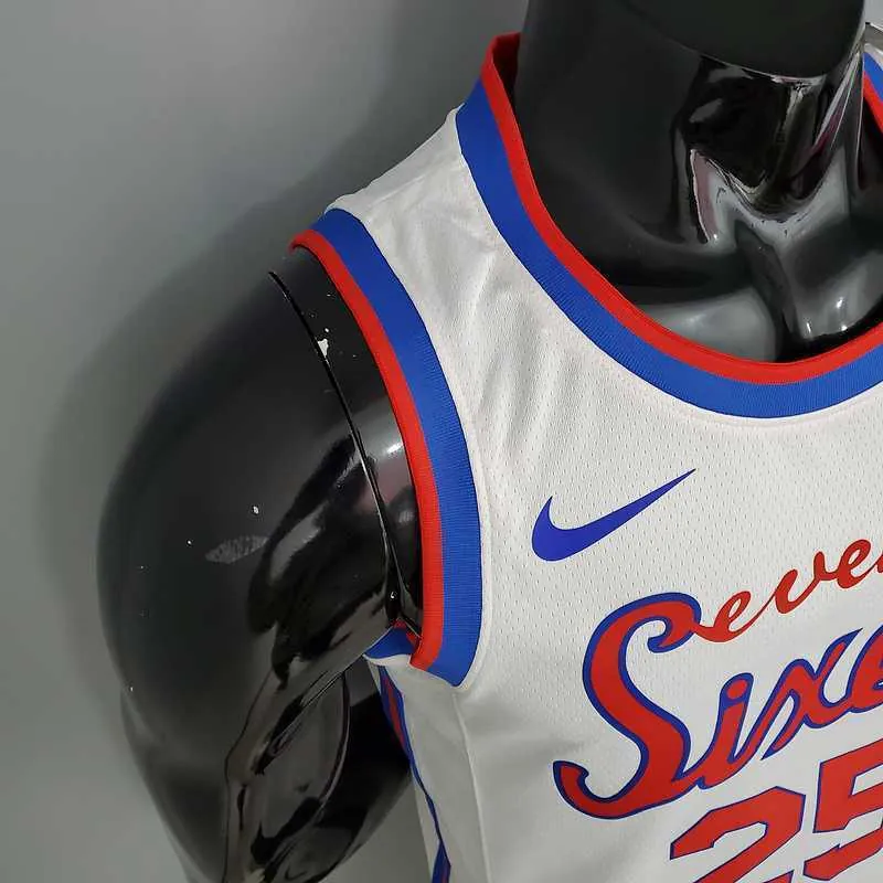 2021 76ers cursive retro limited SIMMONS#25 white 5