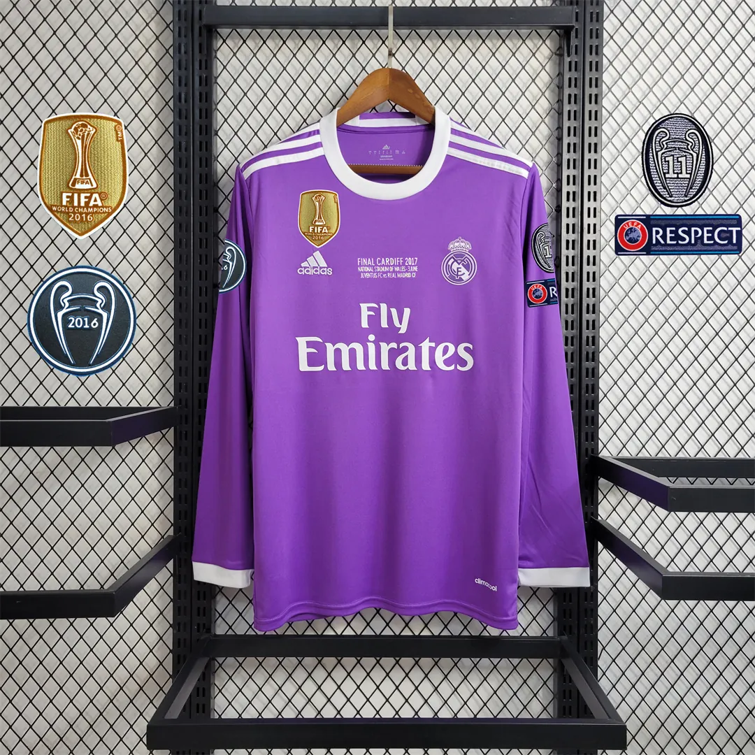16-17 Real Madrid away purple long sleeve 8