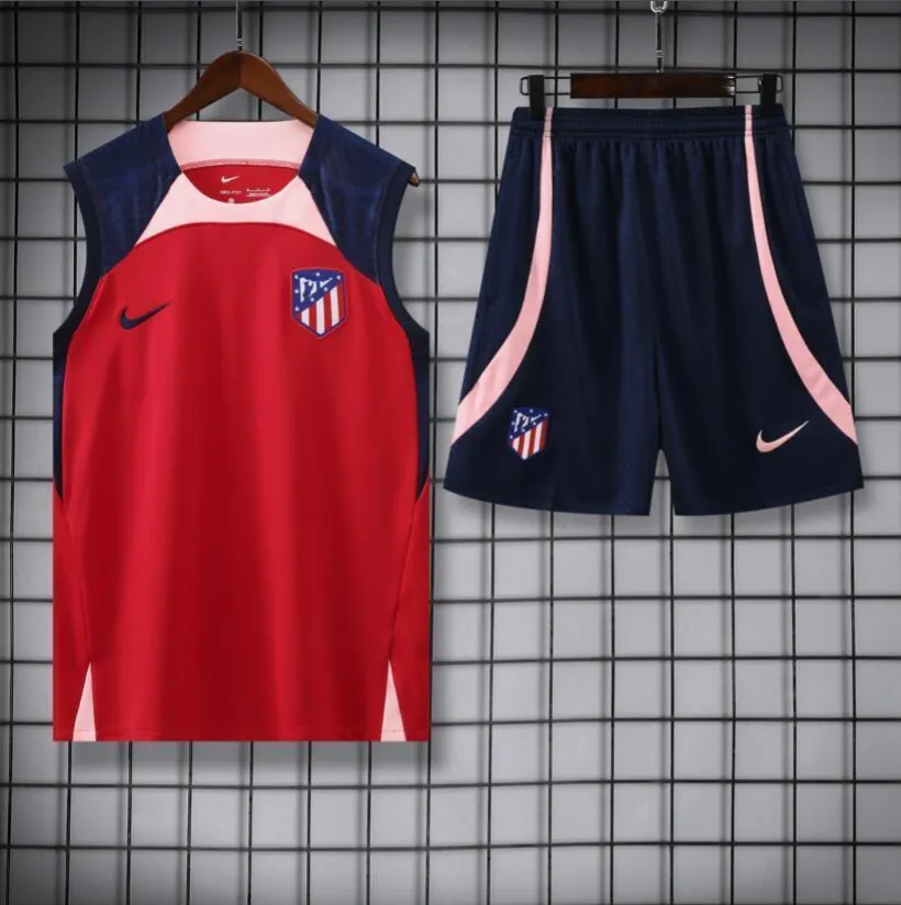 23-24 Atletico Madrid Training Vest Kit S-XXL Soccer Jerseys - 3 3
