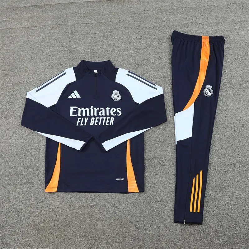 24-25 Real Madrid Long Sleeve Training Suit Football Shirts 1