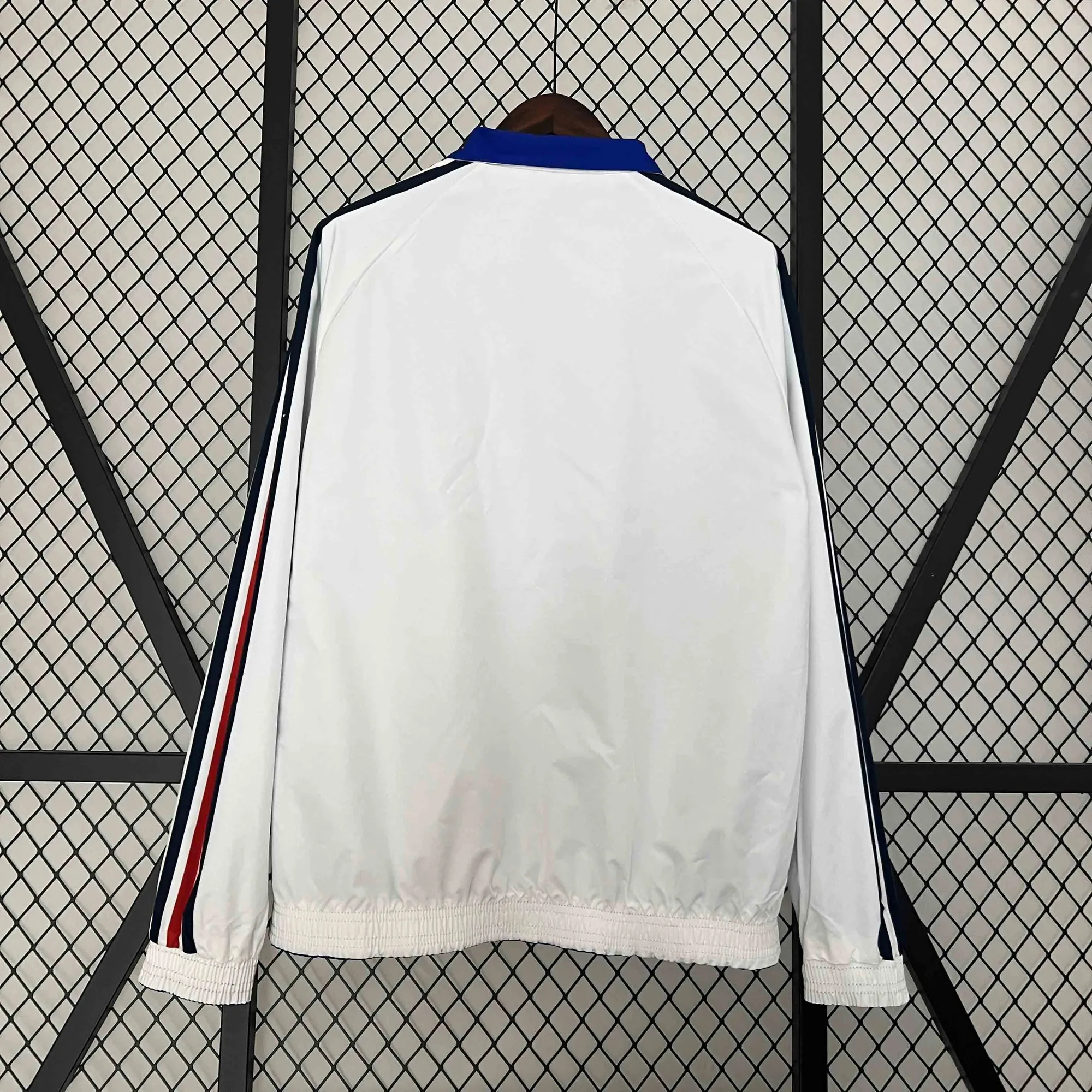 2024 France Reversible Windbreaker White&Blue Double-Sides Jacket Soccer Jerseys For Sale 5