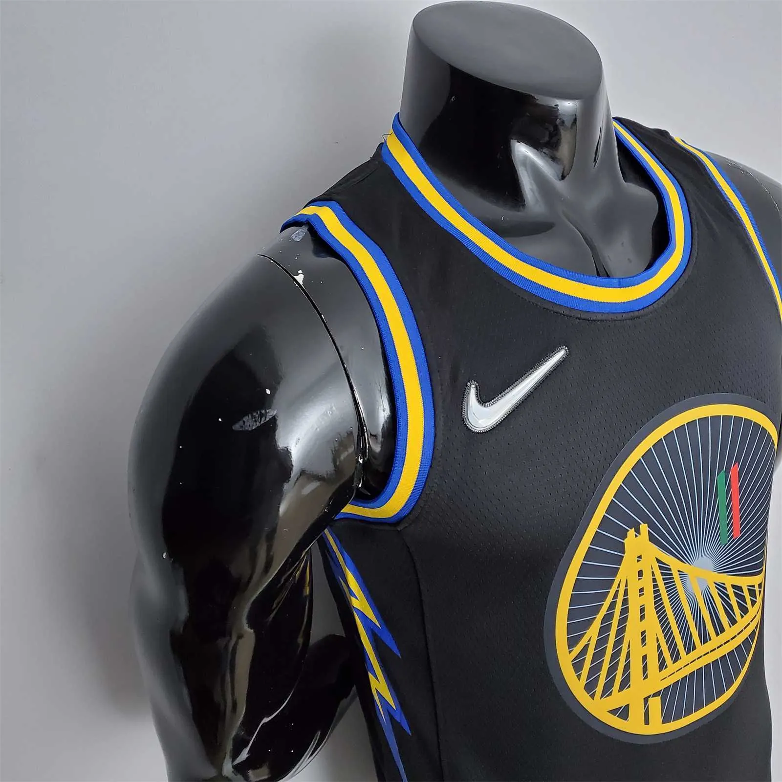2022 75th Anniversary Golden State Warriors Thompson #11 Mexico Edition Black NBA Jersey 8