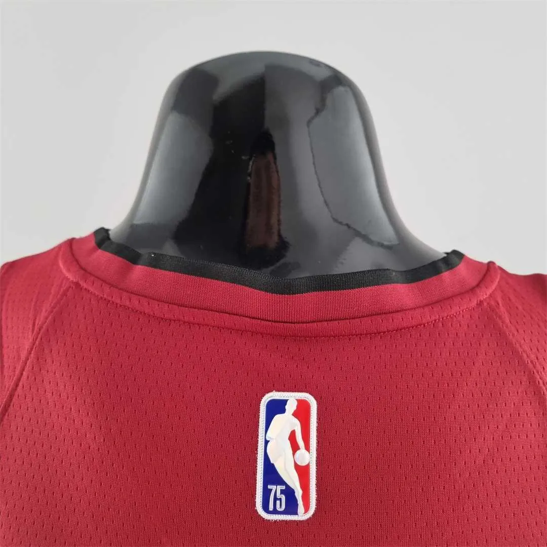 75th Anniversary Miami Heat Jordan OLADIPO#4 Burgundy NBA Jersey 9