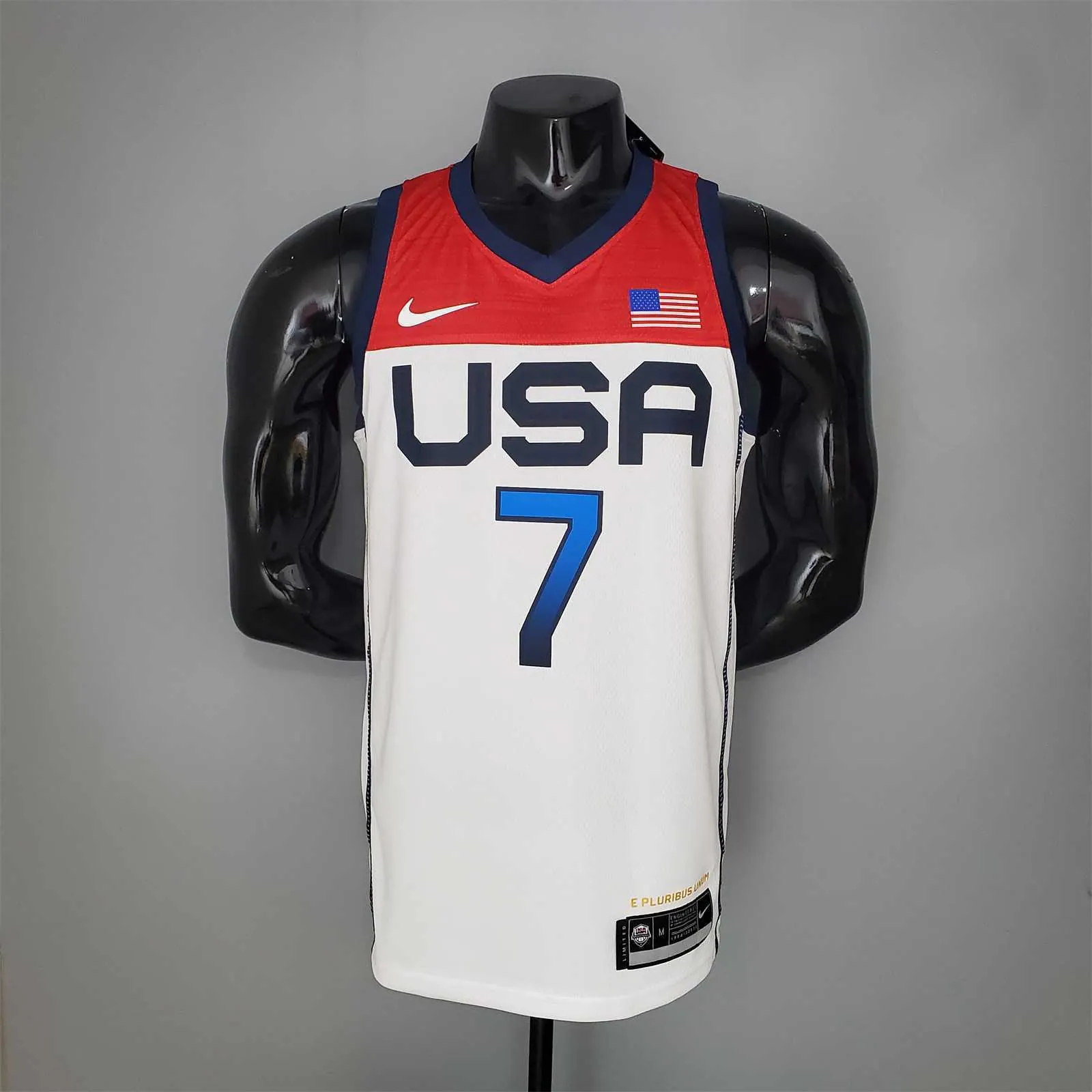 2021 Olympic Games DURANT#7 USA Team USA White Red 8