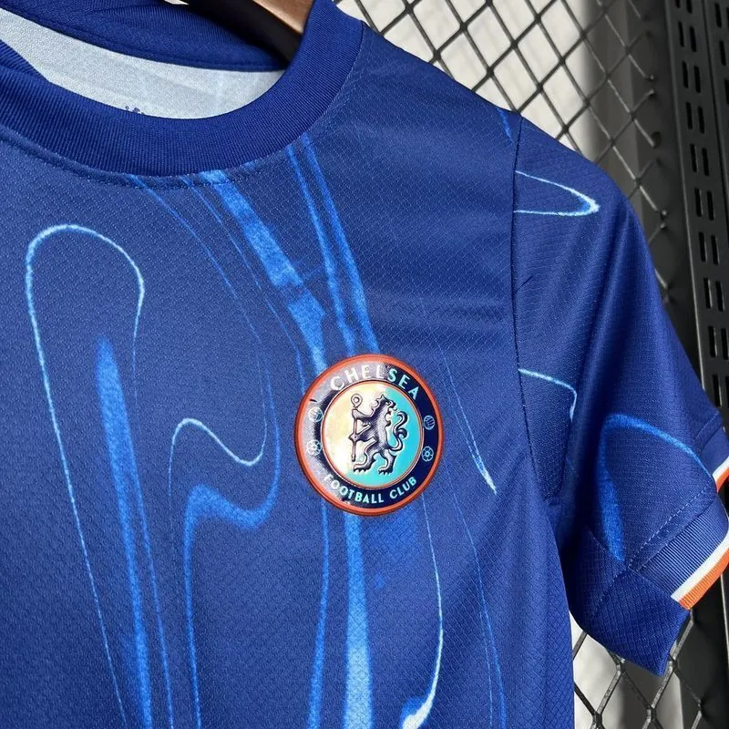 24-25 Chelsea Home Kid Kits Youth Apparels Football AAAAJersey Yupoo 3