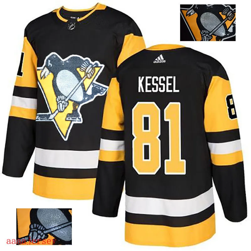 2018 Pittsburgh Penguins ice hockey jersey M-3XL 匹兹堡企鹅队时尚亮片款冰球服 26