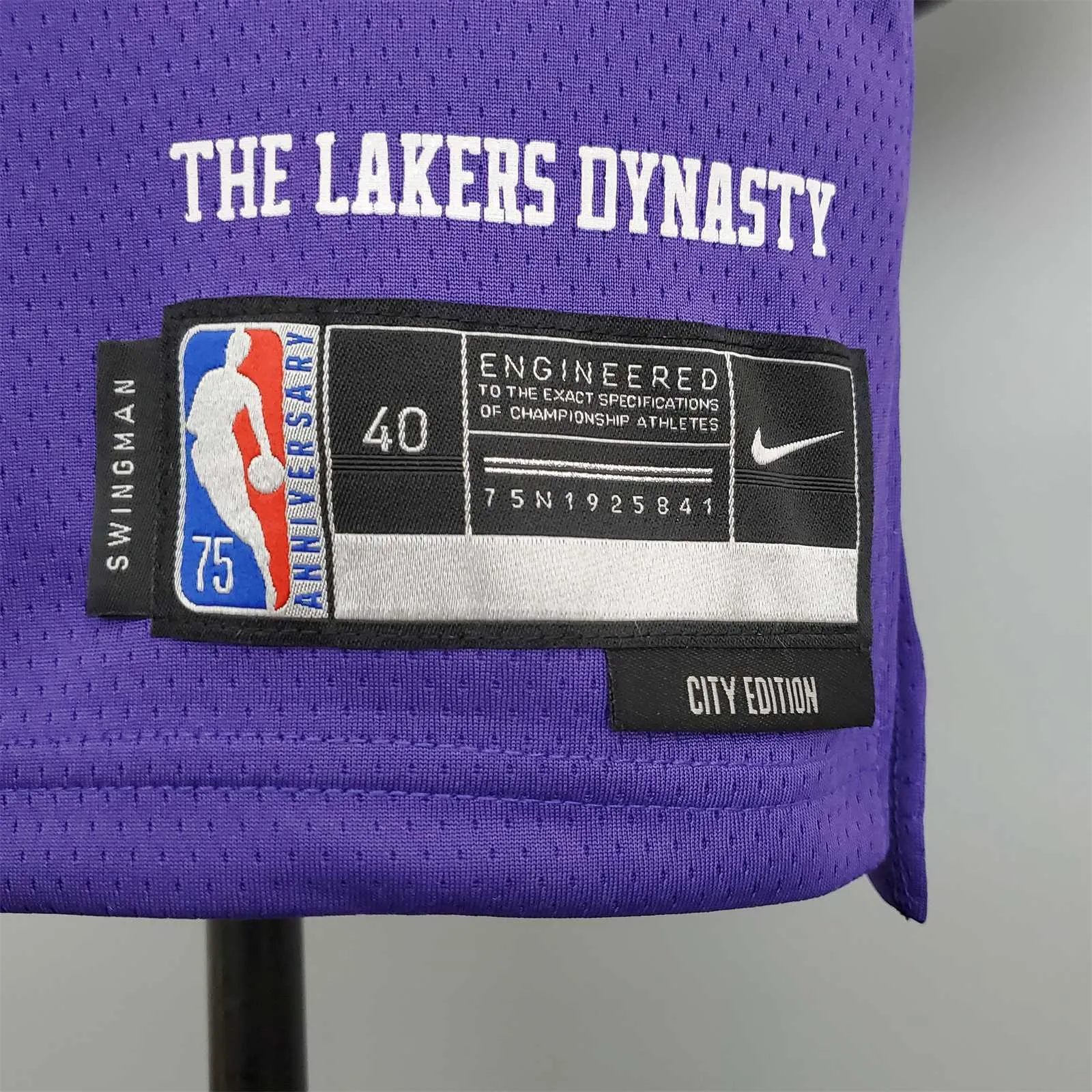 75th Anniversary master chief#117 Lakers White X-BOX Co-branded Purple 3