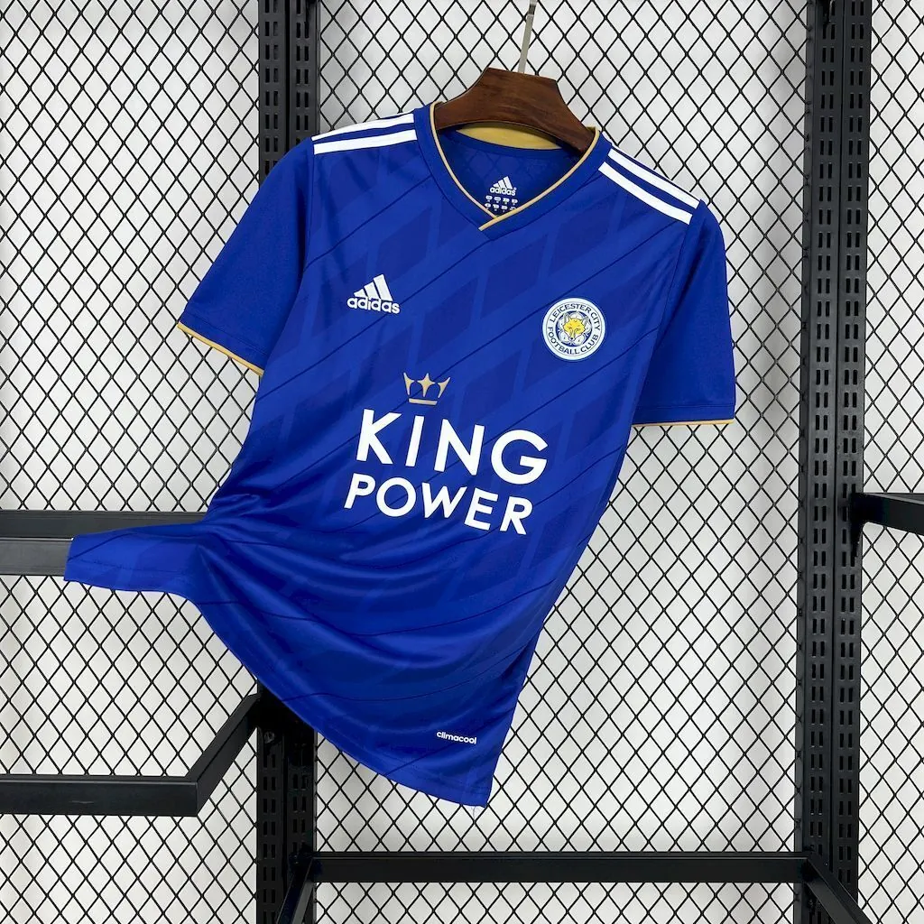 18-19 Leicester City Home Retro Kit Vintage Shirt AAAAJersey Supplier Yupoo 6