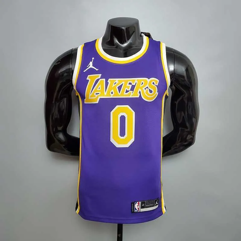 New Lakers Jordan KUZMA #0 theme purple round neck 9