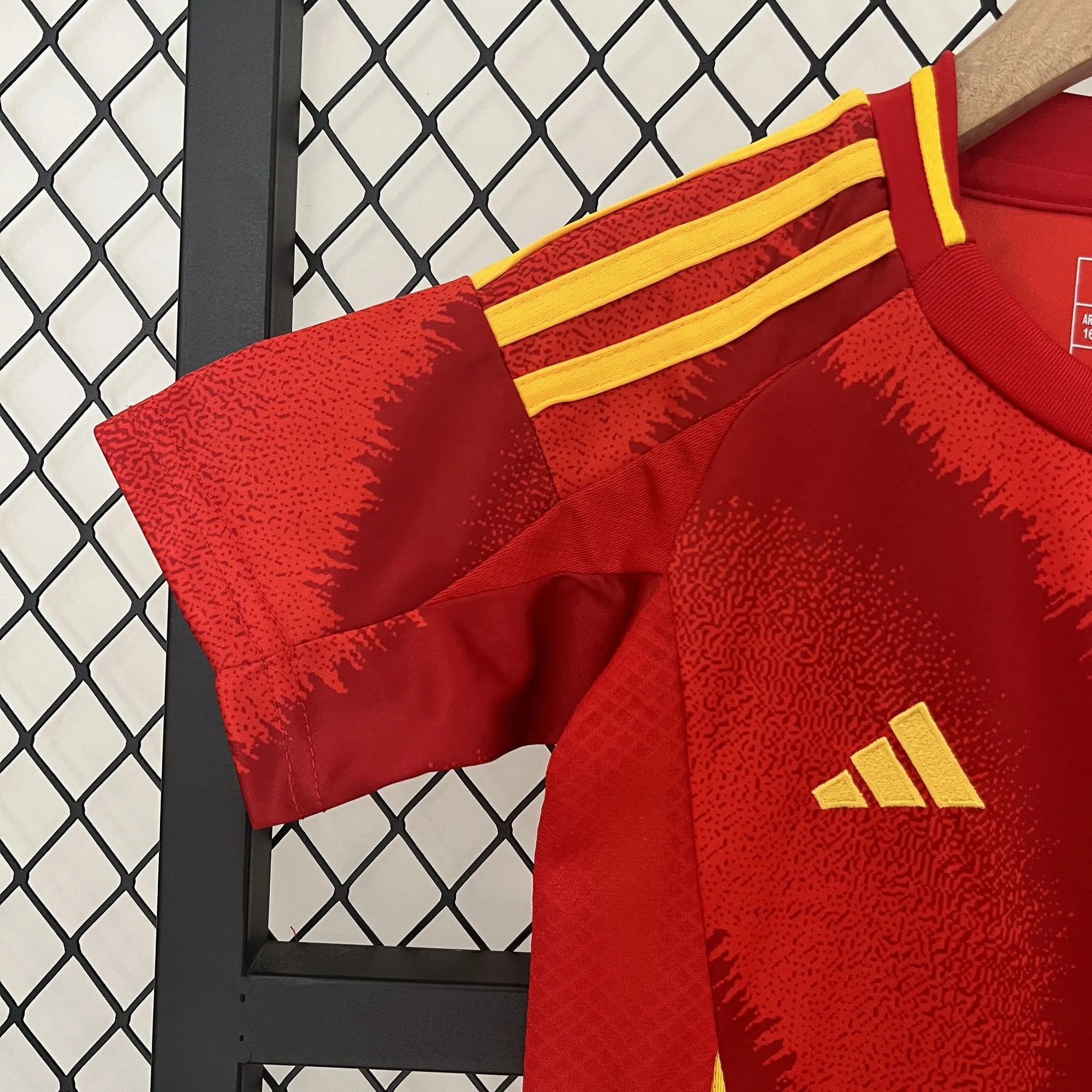 2024 Spain Home Kid Kits Children Sets Football AAAAJersey Yupoo 4