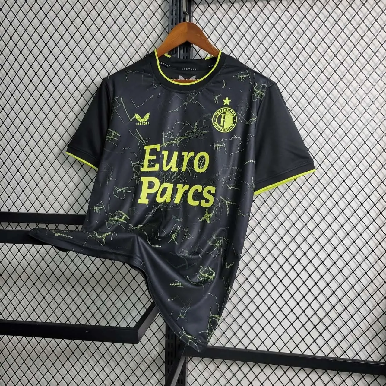 23-24 Feyenoord Black S-XXL Cheap Soccer Jerseys 3