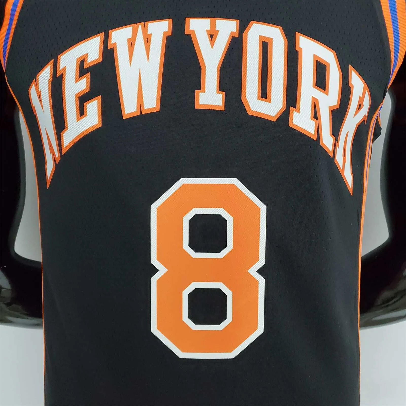 2022 Season Walker #8 Knicks Urban Edition Black NBA Jersey 4