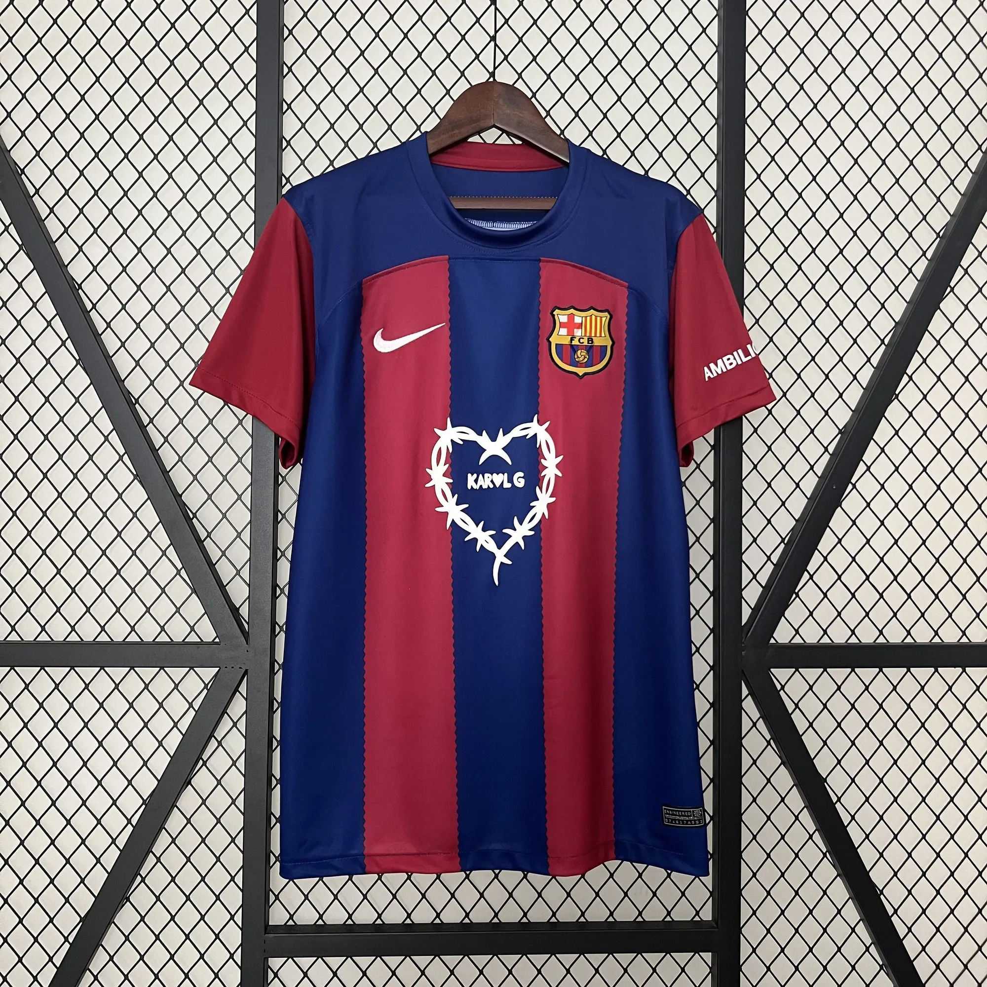 23-24 Barcelona Home KarolG Clásico Special Edition Kit Jerseys Supllier Yupoo 7