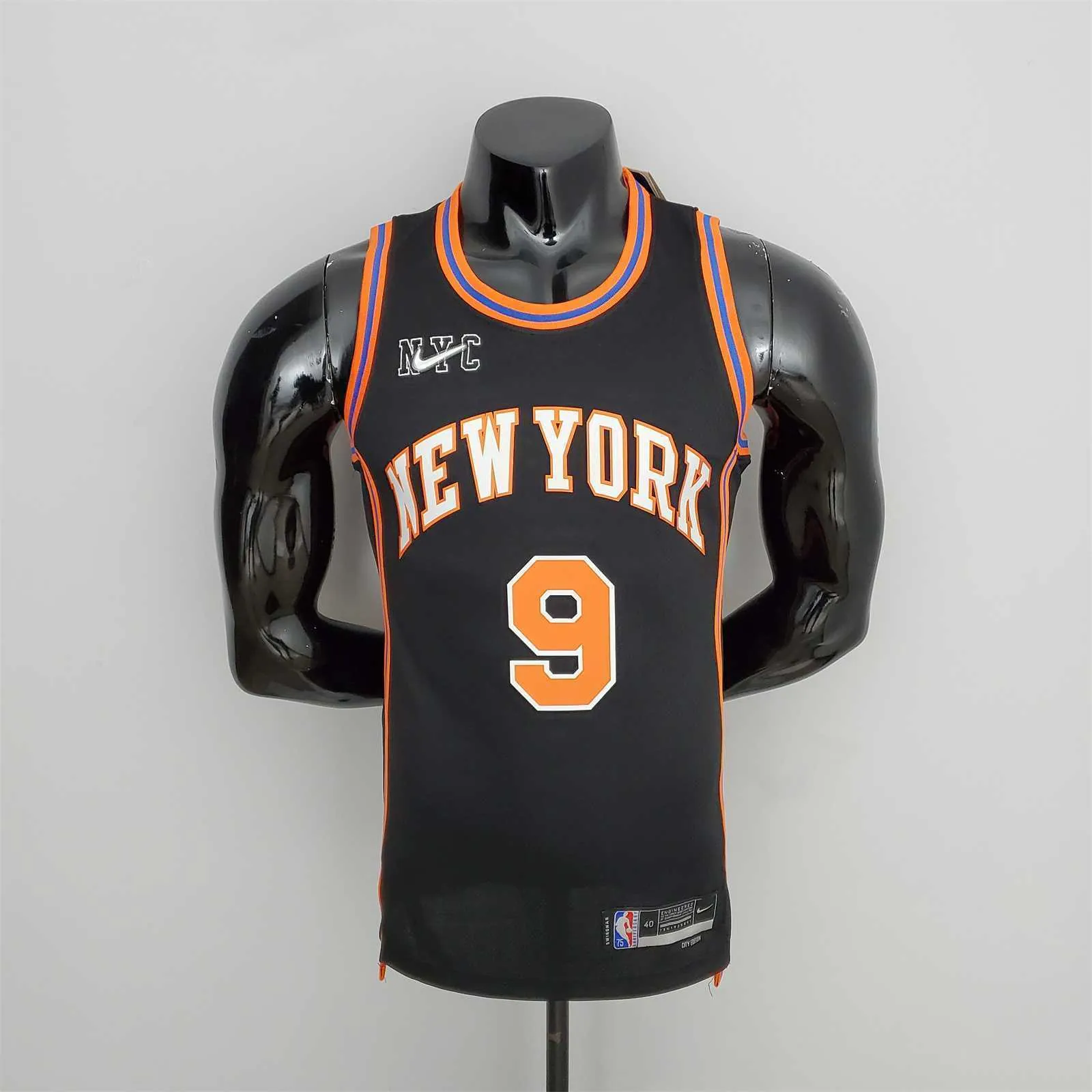 2022 Season Barrett #9 Knicks Urban Edition Black NBA Jersey 10