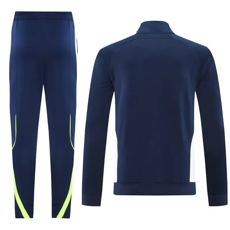 25-26 Real Madrid Navy&White Football Tracksuits Long Jacket Suits 2