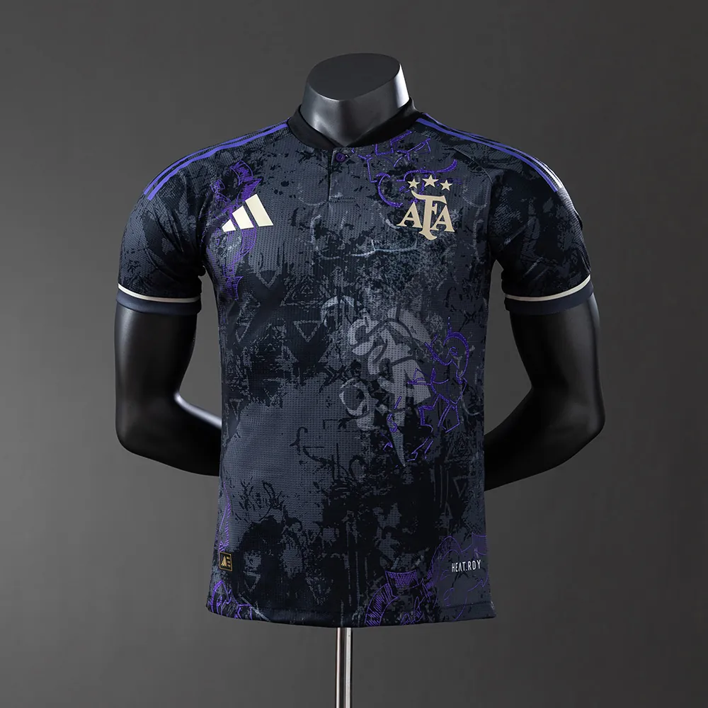 25-26 Argentina Purple Black-Special Edition Player Version Football Shirt AAAAJersey Yupoo 2