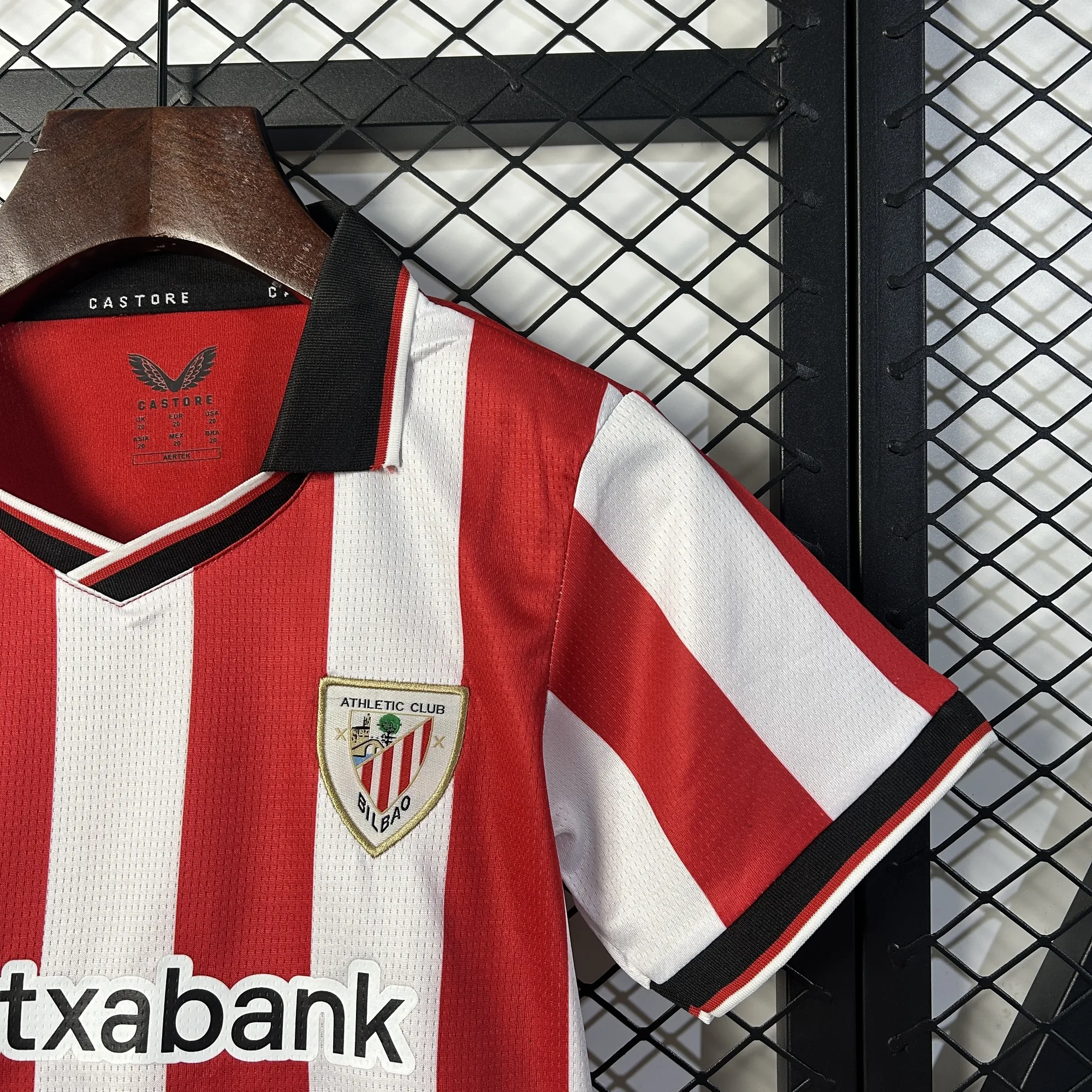 25-26 Athletic Bilbao Home Kid Kits Youth Apparels Sino AAAAJersey Supply Yupoo 1