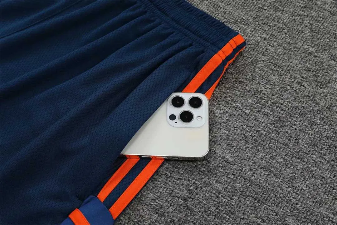 22-23 Manchester United Training Suit Short Sleeve Kit Blue 8