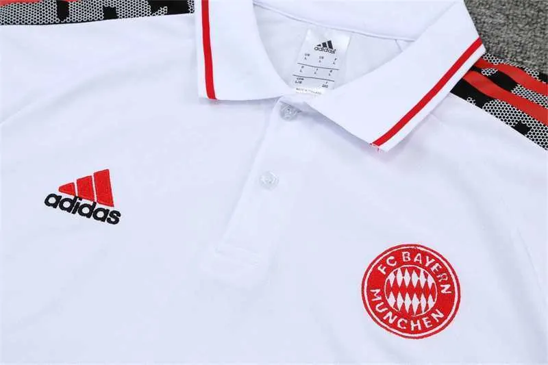 Polo Bayern white with red logo 18