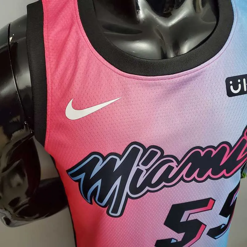 New Miami Heat ROBINSON #55 City Edition Pink Blue Gradient Color 4