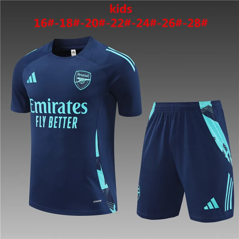 24-25 Arsenal Kids Training Soccer Jerseys Football Shirts 1