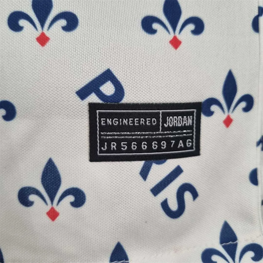 PSG Polo Jordan co branded white 3