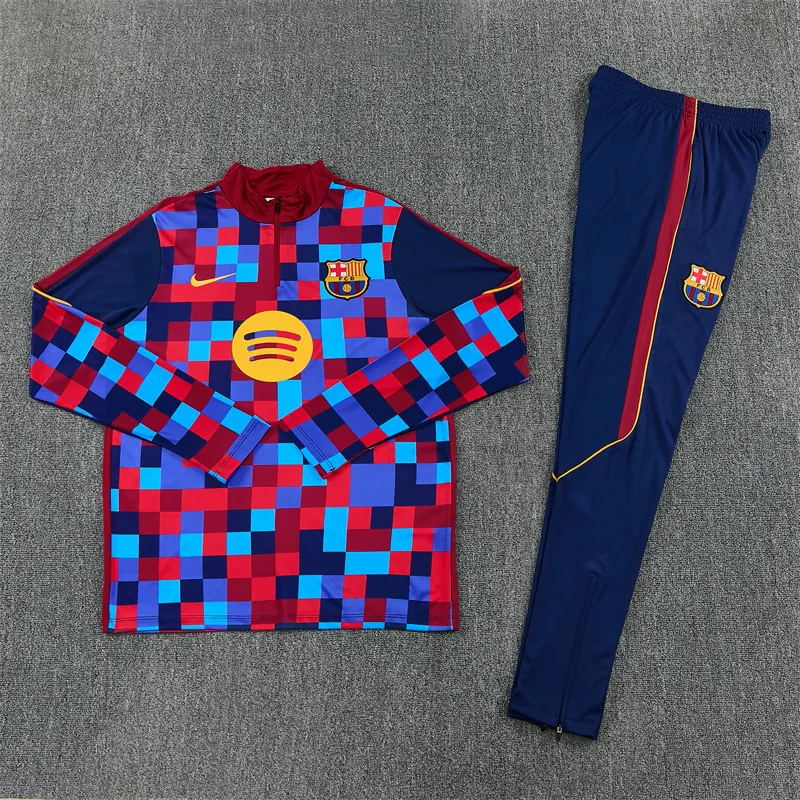 26-27 Barcelona Mens Kit Football Aldult Training Long Sleeve Tracksuit Yupoo 5 4