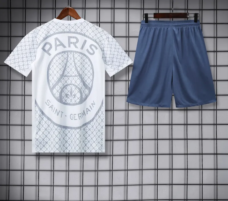 25-26 PSG Paris Training White Kit Soccer Suit AAAAJersey Supply Yupoo 3