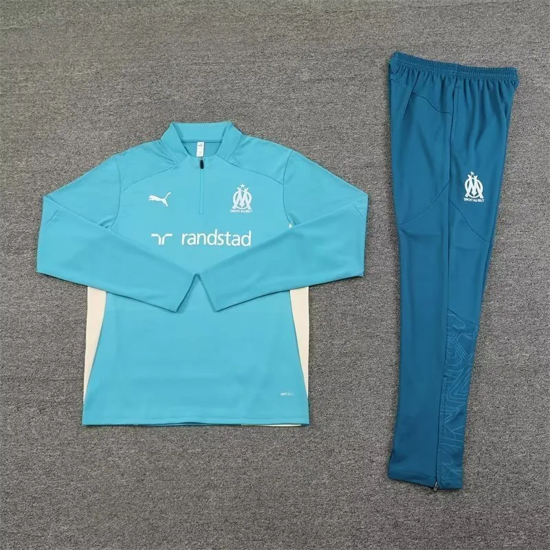 24-25 Marseille Long Sleeve Training Suit Football Shirts 2