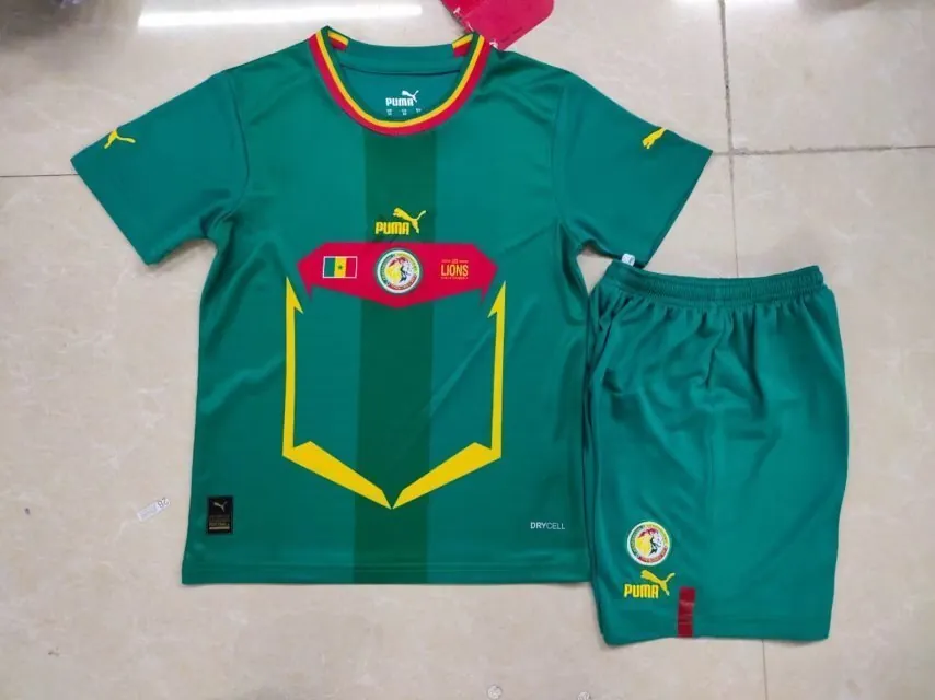 2022 Senegal away kids kit 3