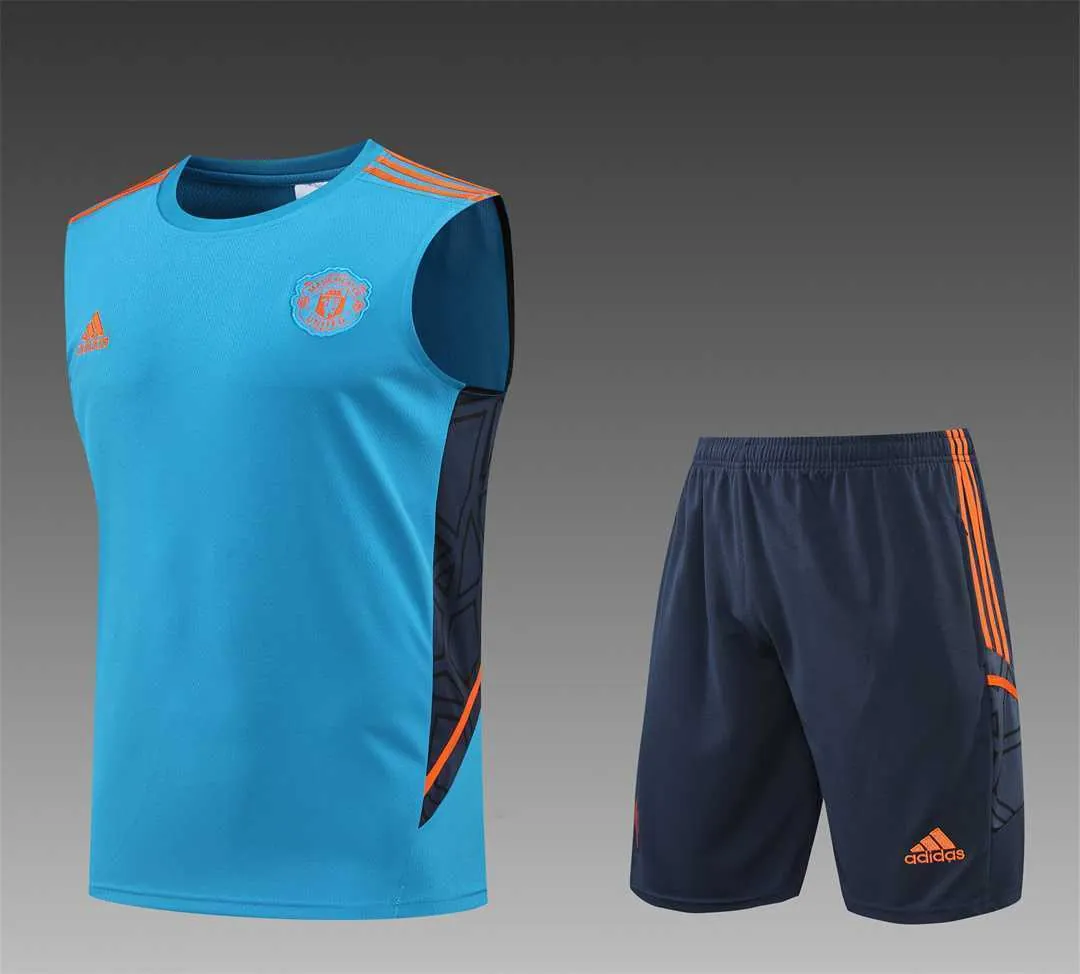 22-23 Manchester United vest training suit kit Blue 23