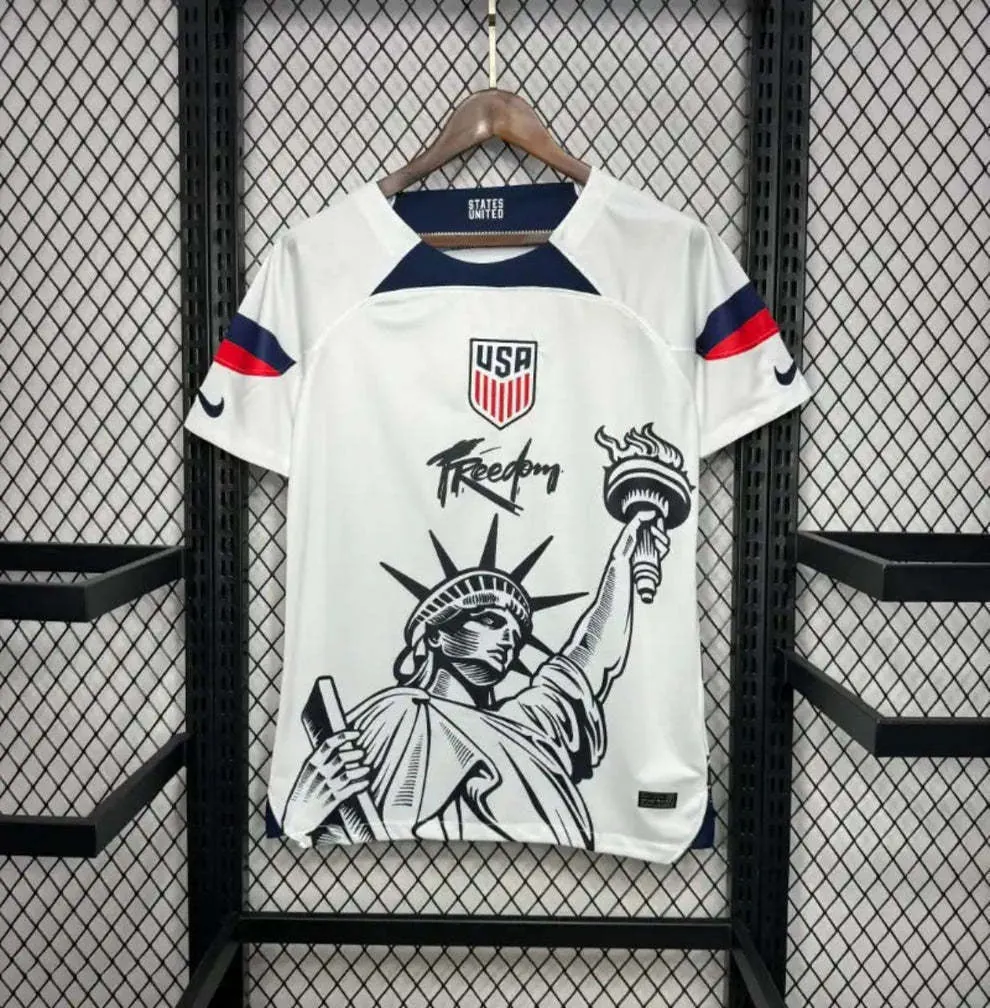 2025 USA Statue of Liberty Football T-Shirt Soccer AAAAAJersey Supply Factory Yupoo 5