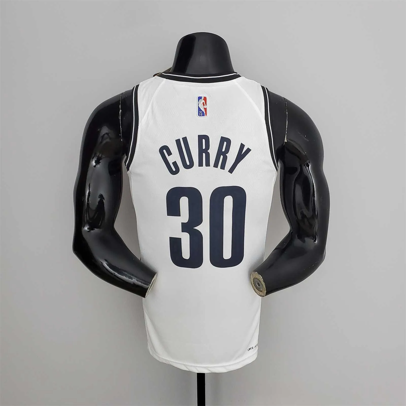 75th Anniversary Curry #30 Nets White NBA Jersey 8
