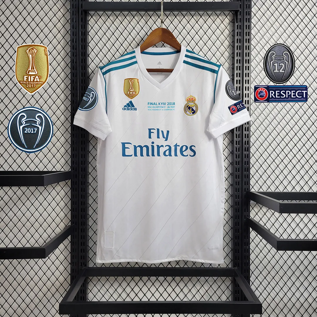 17-18 Real Madrid home white player version 15