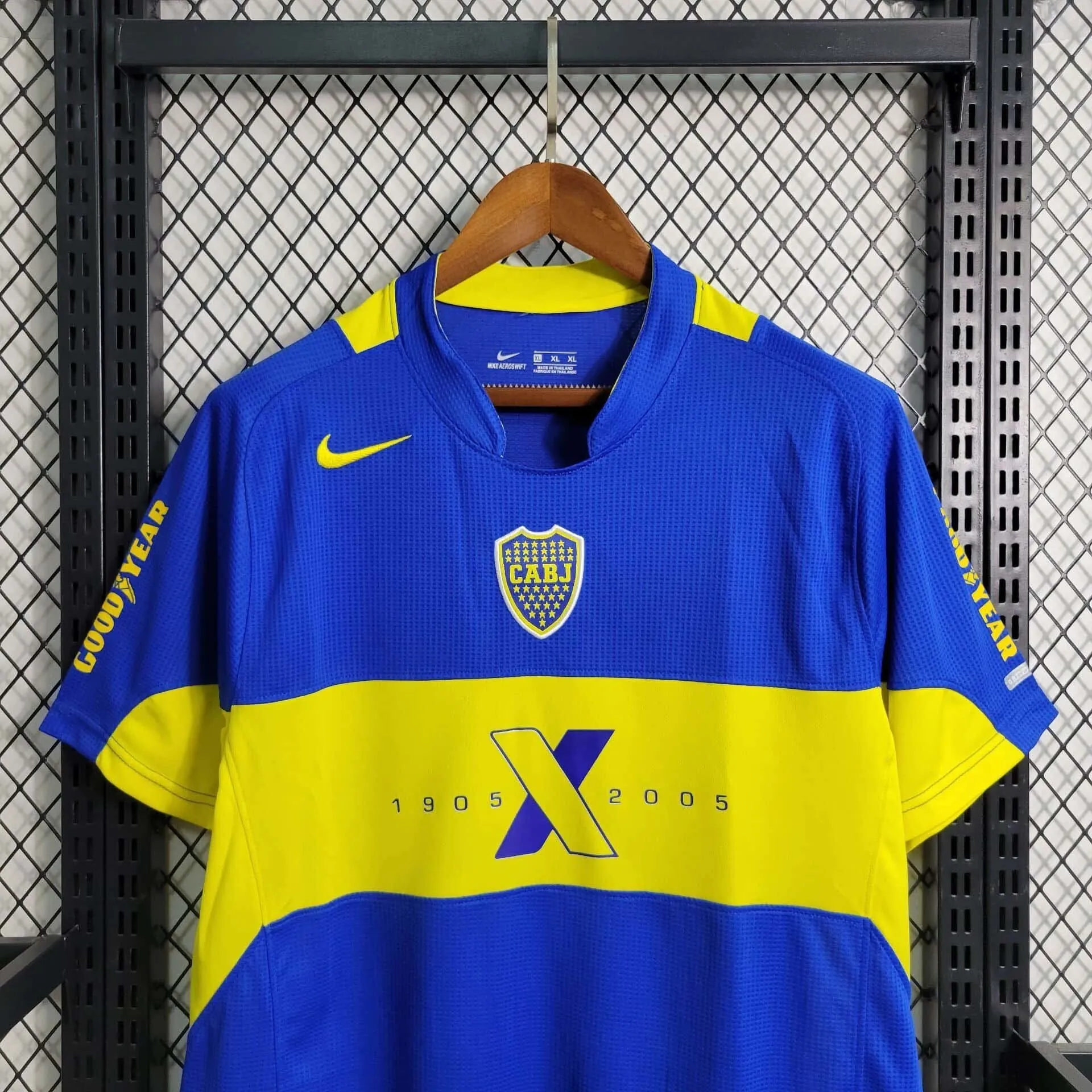 2005 Retro Boca 100th Anniversary Edition S-XXL Cheap Soccer Jerseys 7