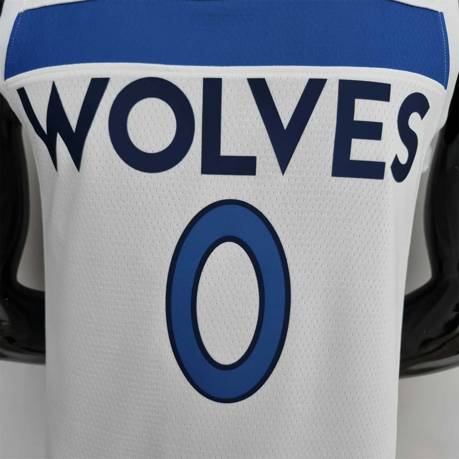 75th Anniversary Minnesota Timberwolves Russell #0 Royal White NBA Jersey 2