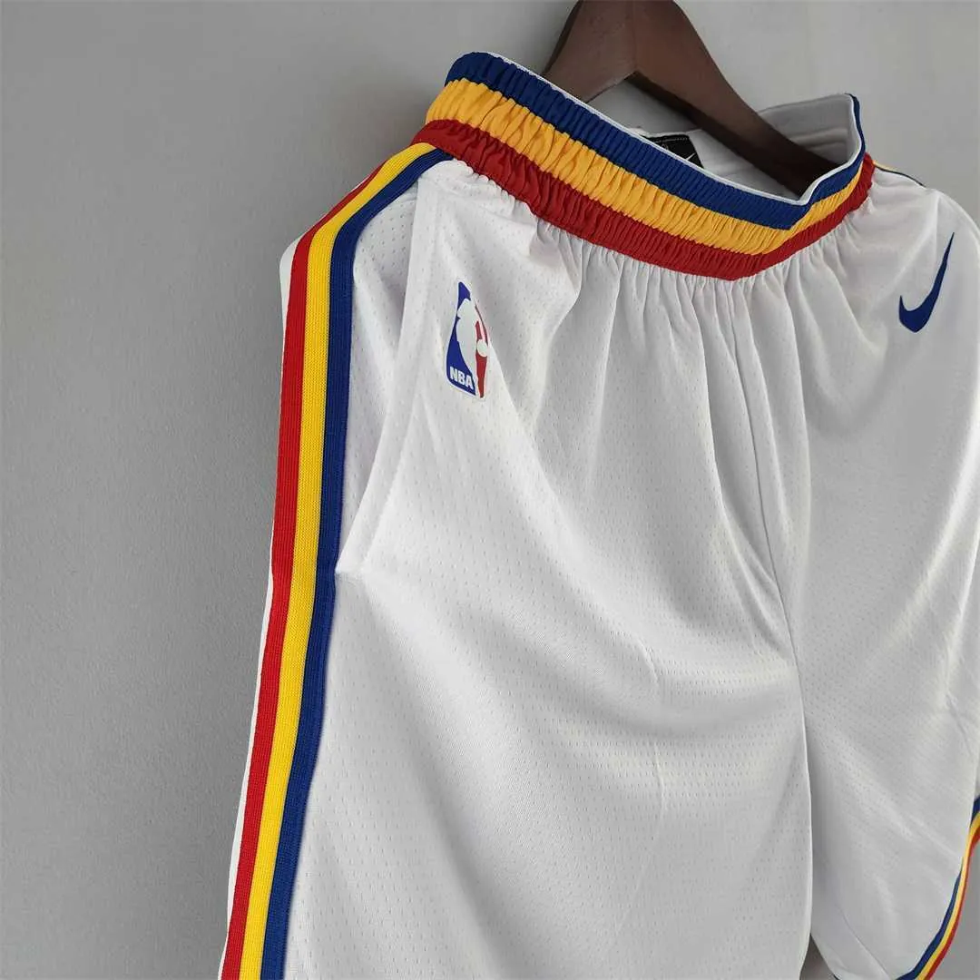 Golden State Warriors NBA Shorts White 7