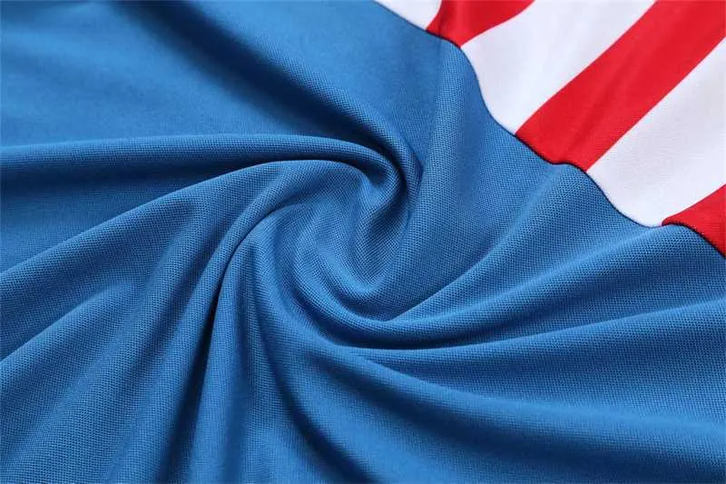 Atletico Madrid Polo sky blue with red and white 13