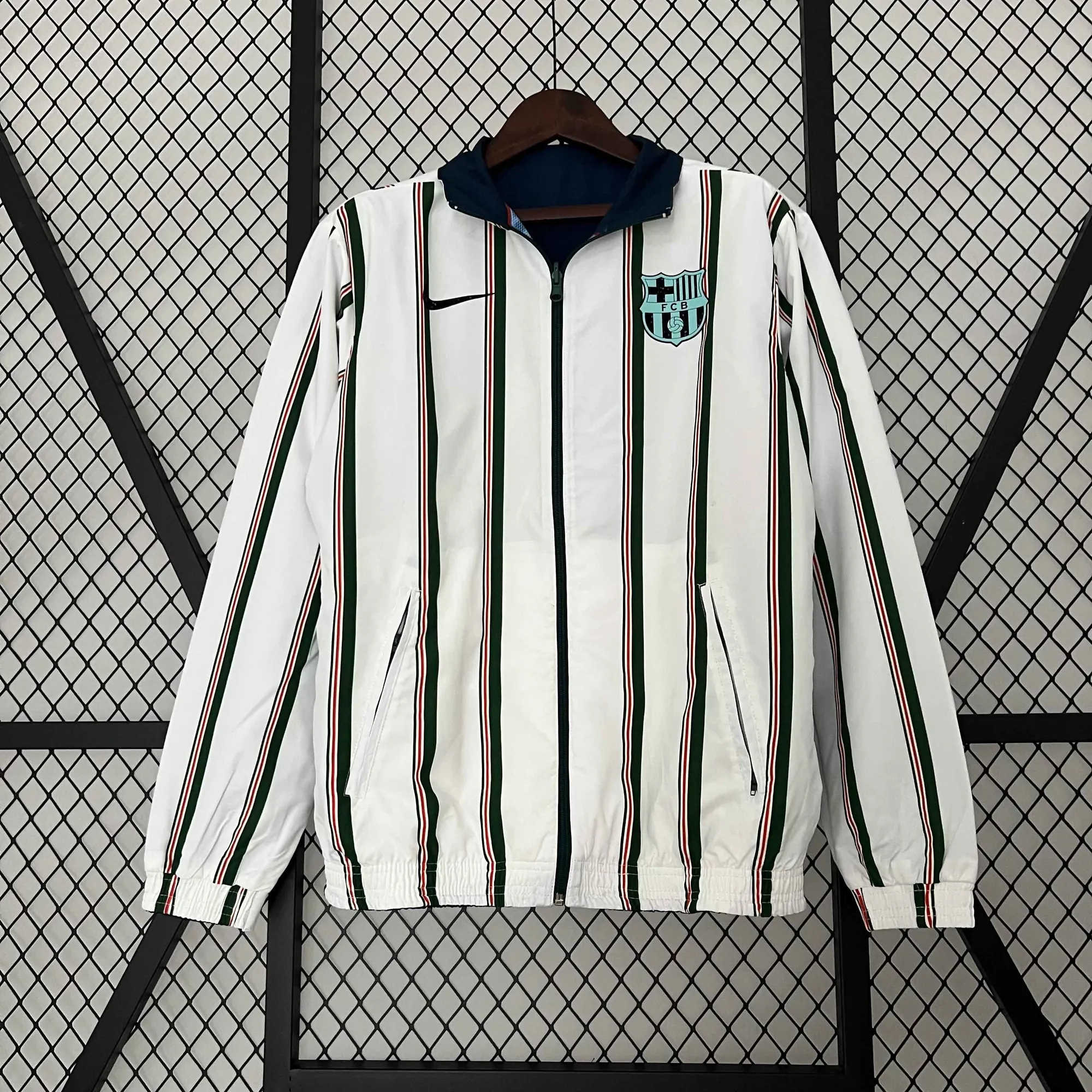 23-24 Barcelona Reversible Windbreaker Double-Sides Jacket Soccer Jerseys For Sale 7