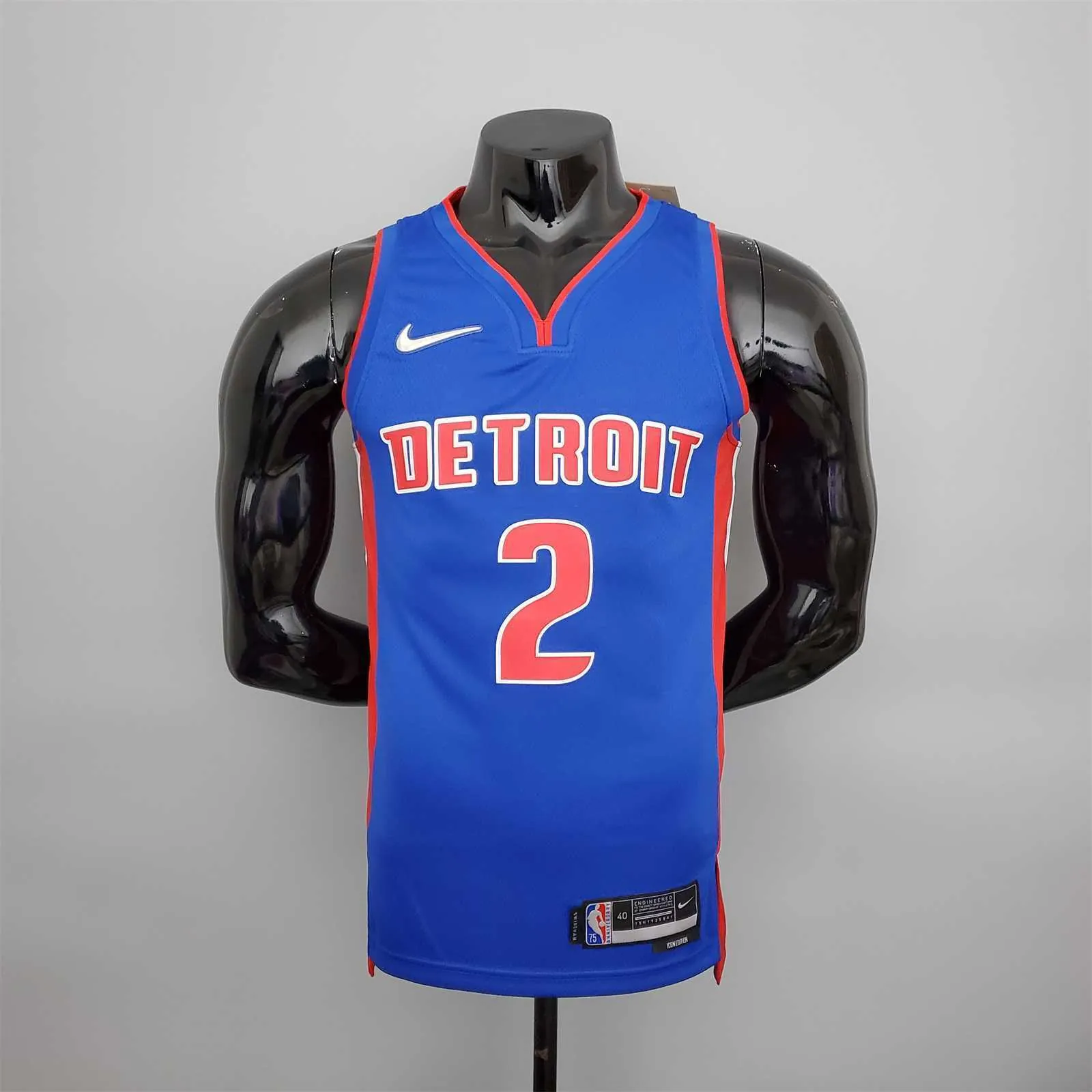 75th Anniversary Cunningham #2 Pistons Blue 9
