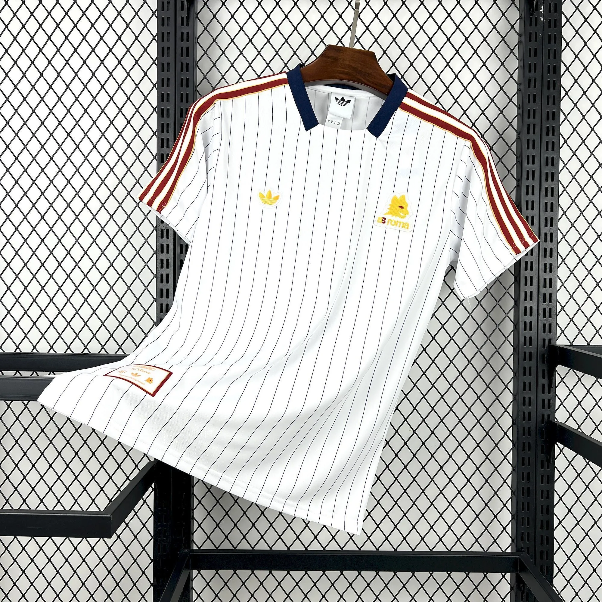 25-26 AS Roma Casual Retro Style Football White Shirt AAAAJersey Yupoo 5