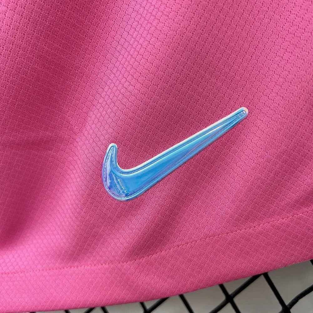 25-26 Barcelona Pink Shorts Soccer Trousers AAAAJersey Yupoo 1