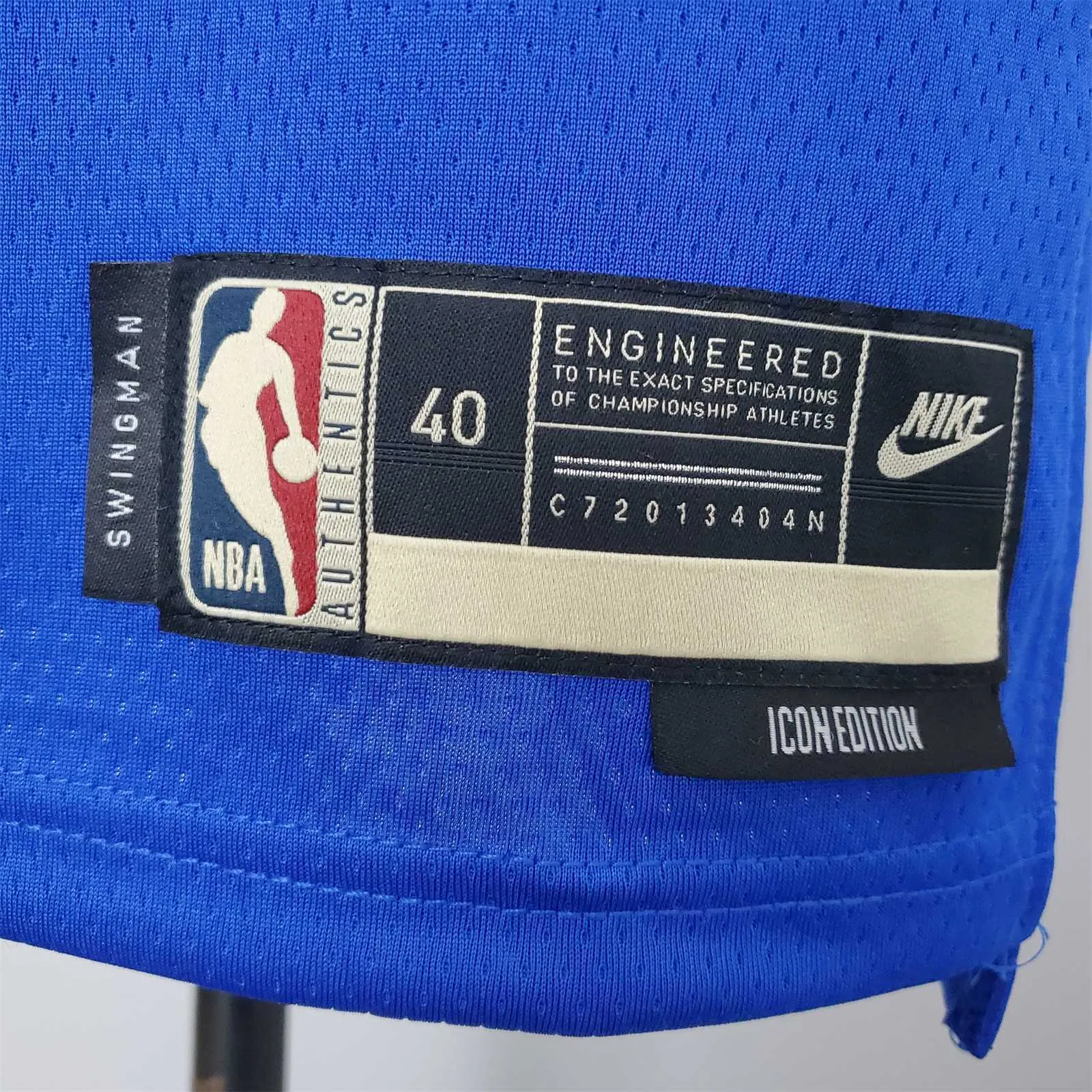 75th Anniversary Green#23 Warriors Vintage Blue NBA Jersey 1