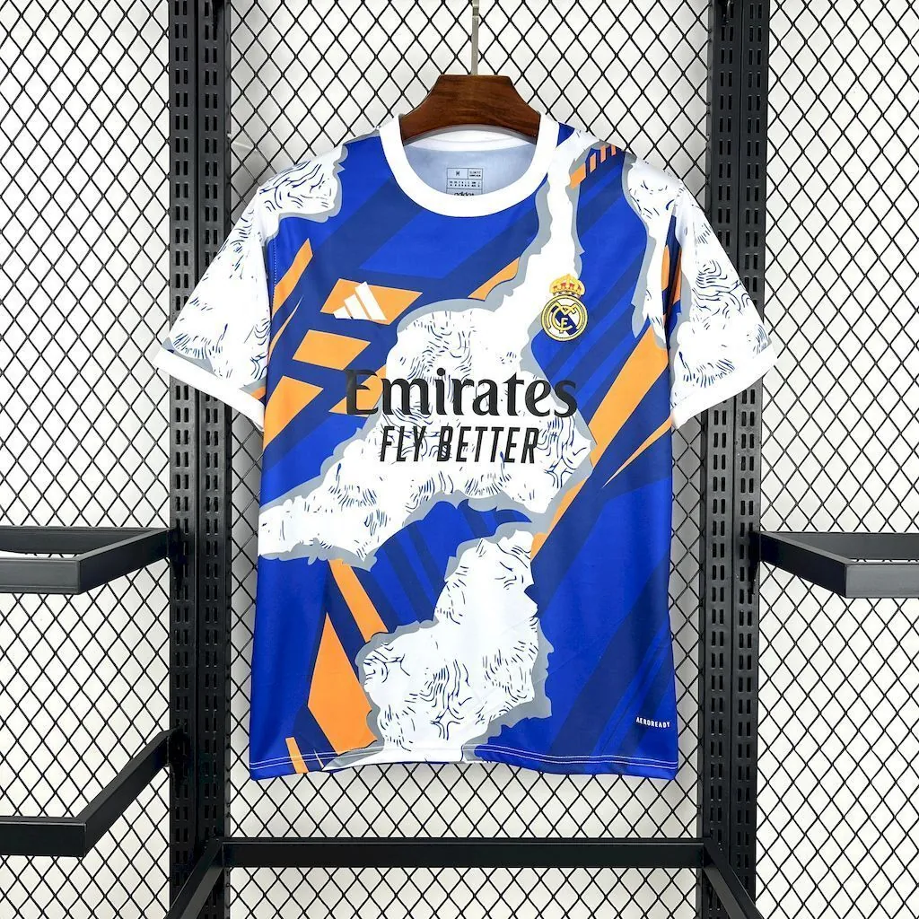 25-26 Real Madrid Pre-Match Third T-Shirt Football Apparels Soccer AAAAJersey Yupoo 6