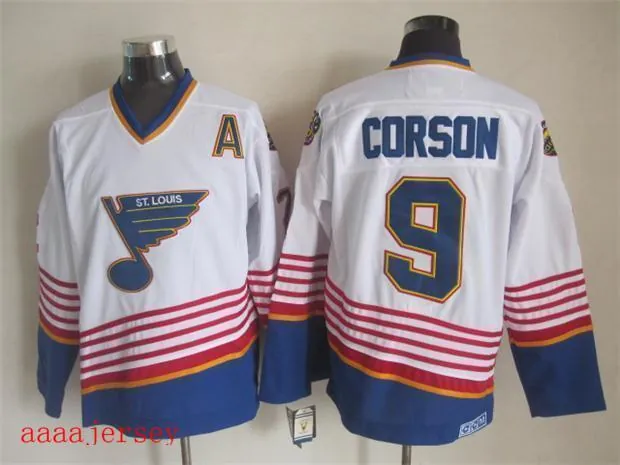 St. Louis Blues retro ice hockey jersey M-3XL 圣路易蓝调队复古冰球服 2