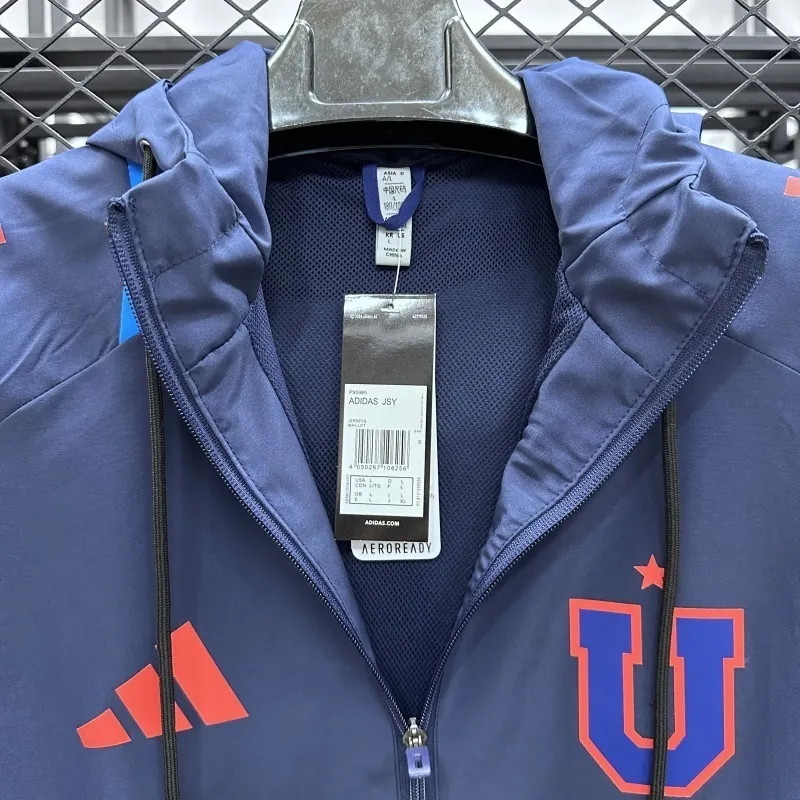 25-26 Universidad de Chile Navy Windbreaker Jackets Yupoo 1