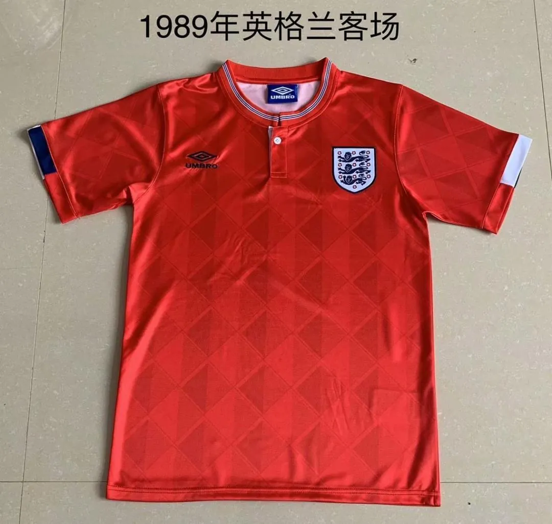 1989 England away red 2