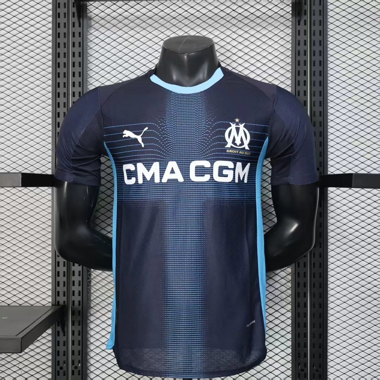 25-26 Marseille Away Black Player Version Kit Football T-Shirt AAAAJersey Supply Yupoo 6