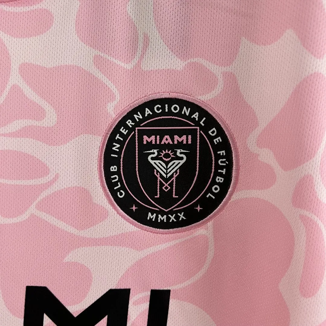 23-24 Inter Miami Limited Gris Pink Shirt Joint Edition Kit Soccer Jerseys Yupoo 2