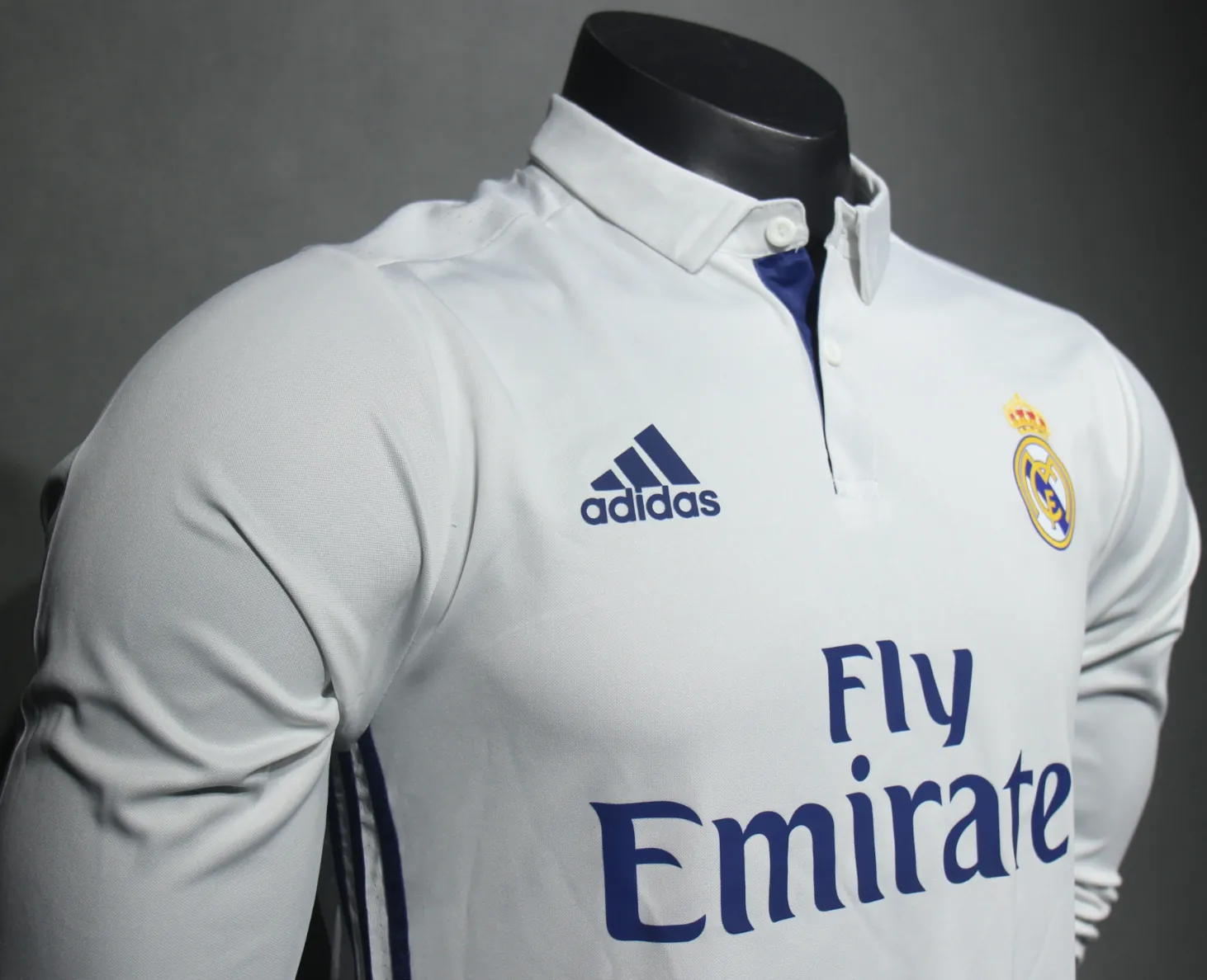 16-17 Real Madrid Home Retro Kit Vintage Player Version Long Sleeve Shirt AAAAJersey Dropship Y 2